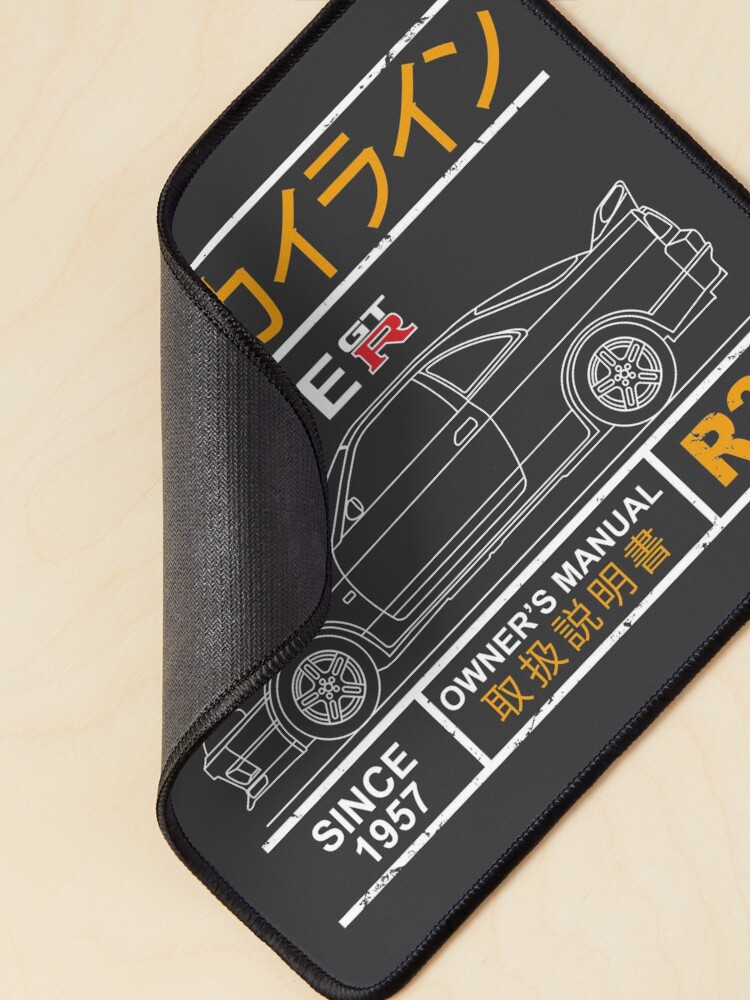 Alternate view of Blueprint of the Skyline R33 Mouse Pad