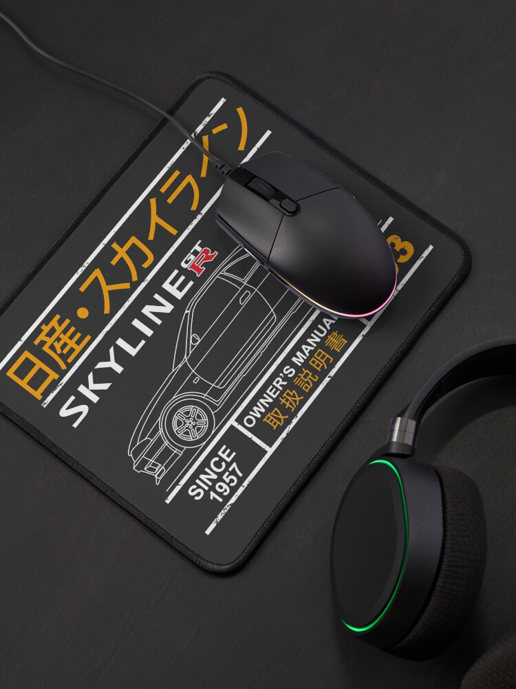 Alternate view of Blueprint of the Skyline R33 Mouse Pad