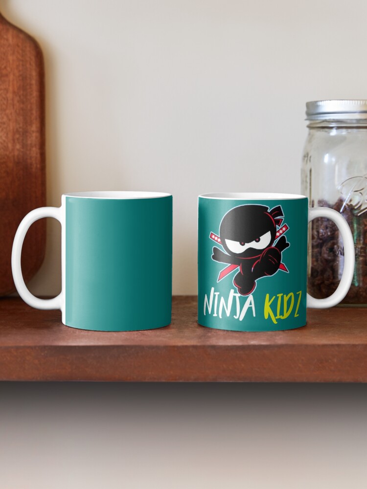 Red Ninja Lovers Ninja Japan Kids Mugs sold by IphigenIsada, SKU 92565221