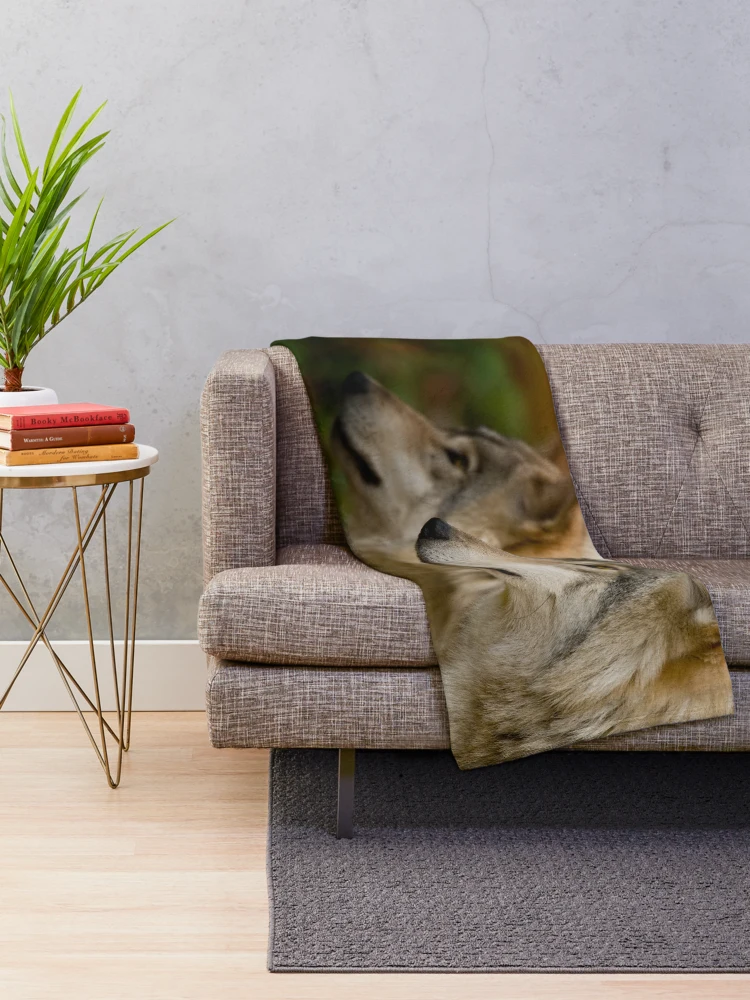 Thumbnail 2 of 6, Throw Blanket, Timber Wolves designed and sold by WolvesOnly.
