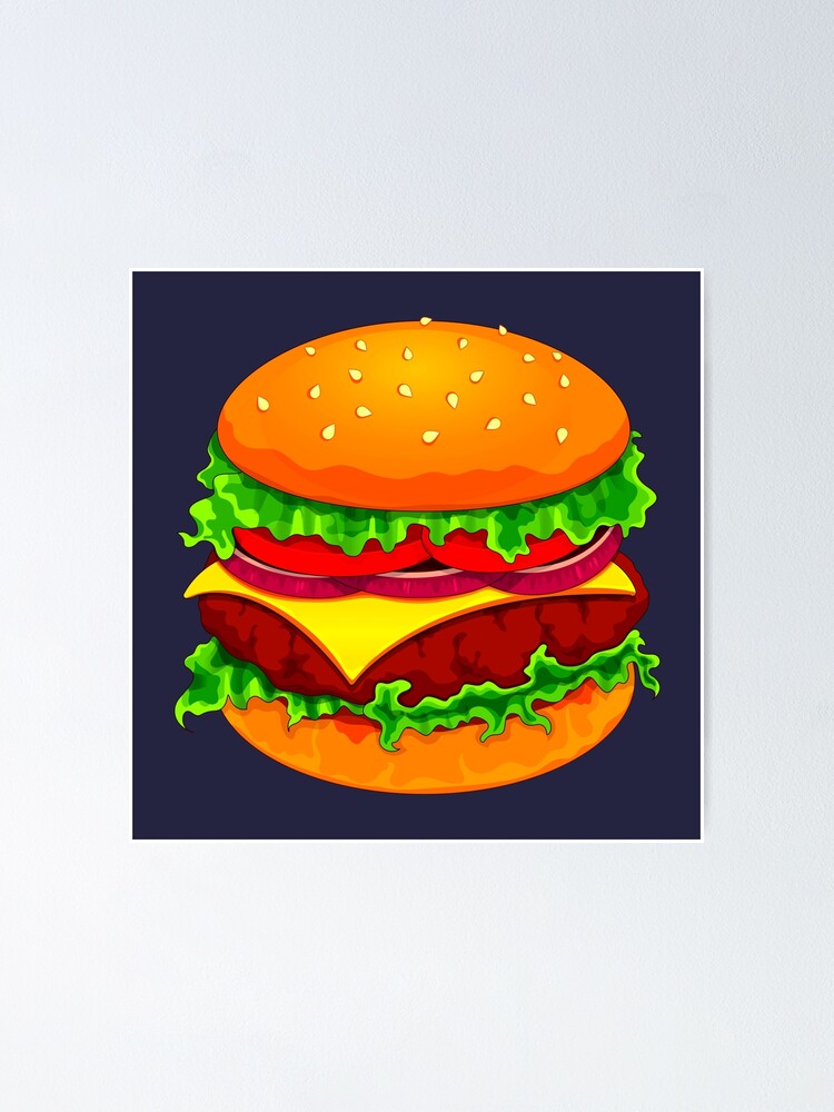 Sticker Affiche Burger, Autocollants