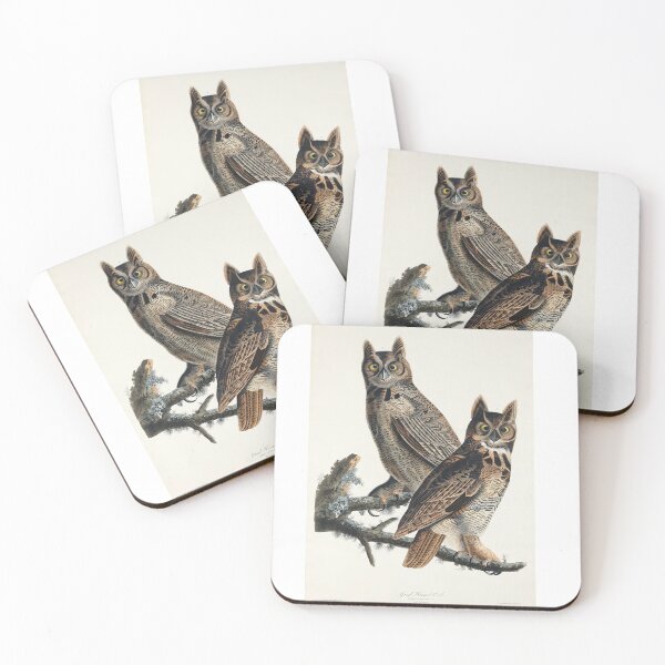 Item preview, Great Horned Owl from Birds of America (1827) by John James Audubon designed and sold by aksanchen.