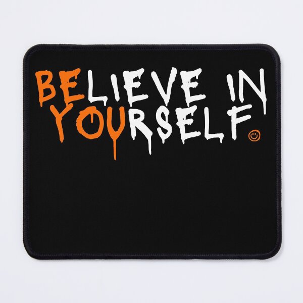 Item preview, BELIEVE IN YOURSELF (ORANGE GRAFFITI) designed and sold by HeavyLiftGift.