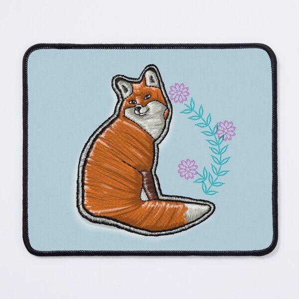Item preview, Embroidery style fox designed and sold by MysticBohemia.