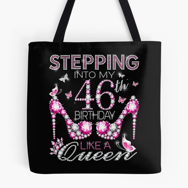 Item preview, Stepping Into My 46th Birthday Like A queen  46th birthday Gift Birthday boss Stepping Into My Birthday gift Like A Boss designed and sold by jojocat90.