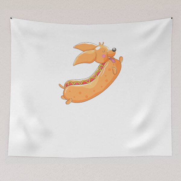Item preview, Wiener dog hotdog-dachshund weiner hotdogs designed and sold by Hartics.