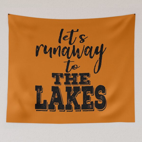 Item preview, Let's run away to the lakes- summer lakes.  designed and sold by DesignedBySnip.