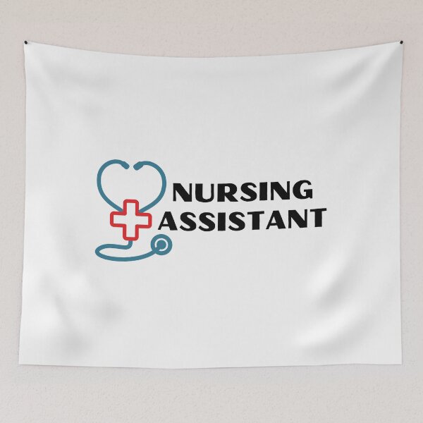 Item preview, Nursing Assistant with stethoscope (black text) - CNA designed and sold by CaitU.