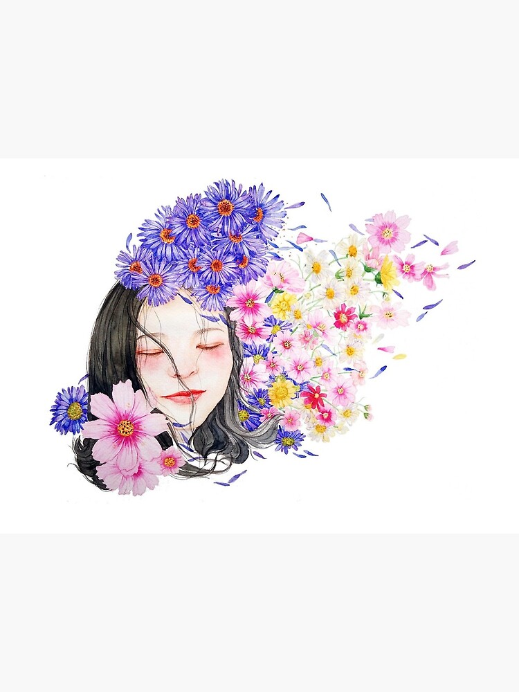 Download Aesthetic Roblox Girl Head With Flower Crown Wallpaper