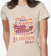 Library Women's Fitted T-Shirt