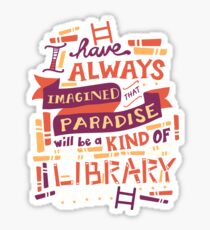 Pegatina Biblioteca