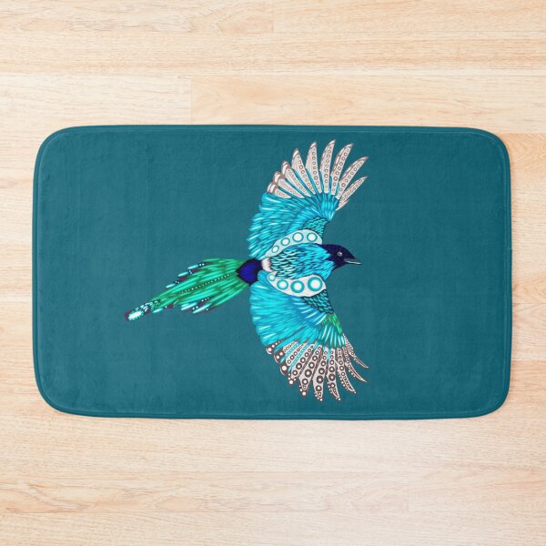 Item preview, Australian Magpie Abstract Tropical Trippy Bird Totem designed and sold by Sampda Mago.