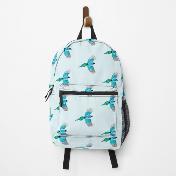 Item preview, Australian Magpie Abstract Tropical Trippy Bird Totem designed and sold by Sampda Mago.