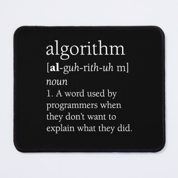 Item preview, Retro Funny Computer Programmer Algorithm Definition Gift designed and sold by LPDankdesign.