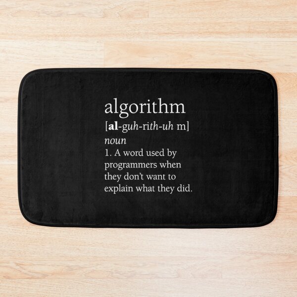 Item preview, Retro Funny Computer Programmer Algorithm Definition Gift designed and sold by LPDankdesign.
