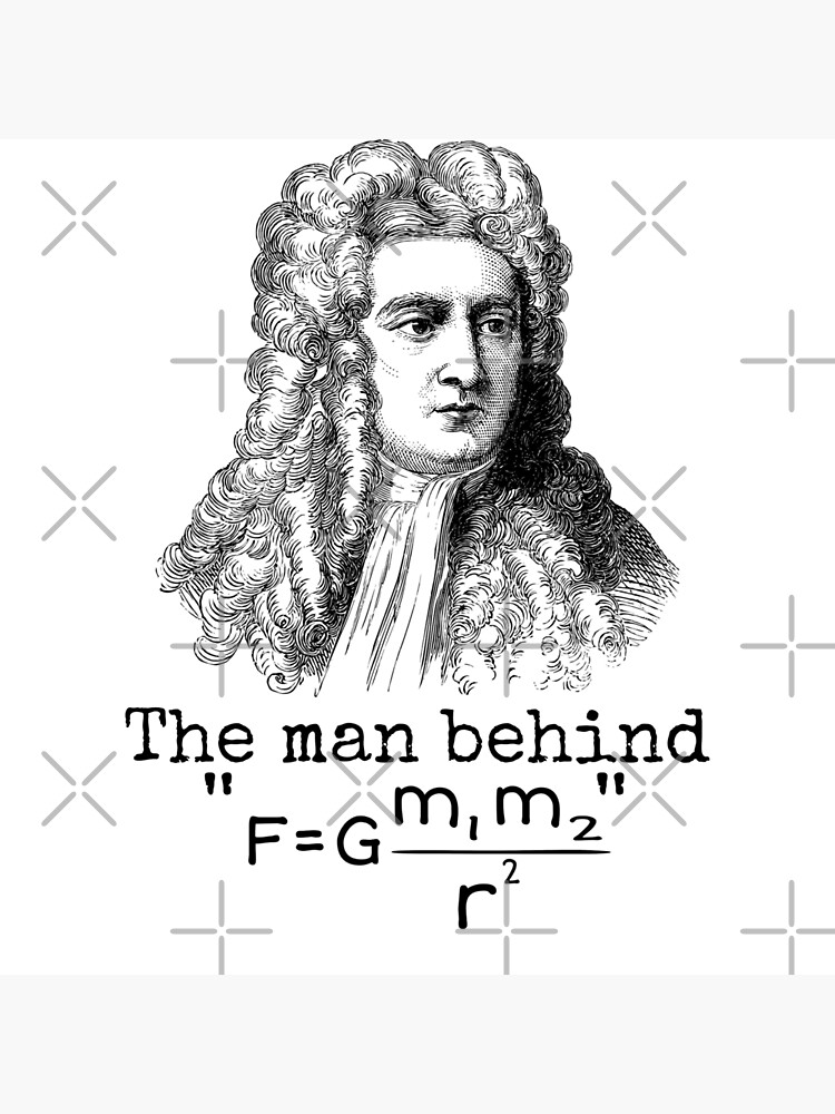 The Man Behind “gravity” Sir Isaac Newton Poster For Sale By Axel4jesus Redbubble 7812