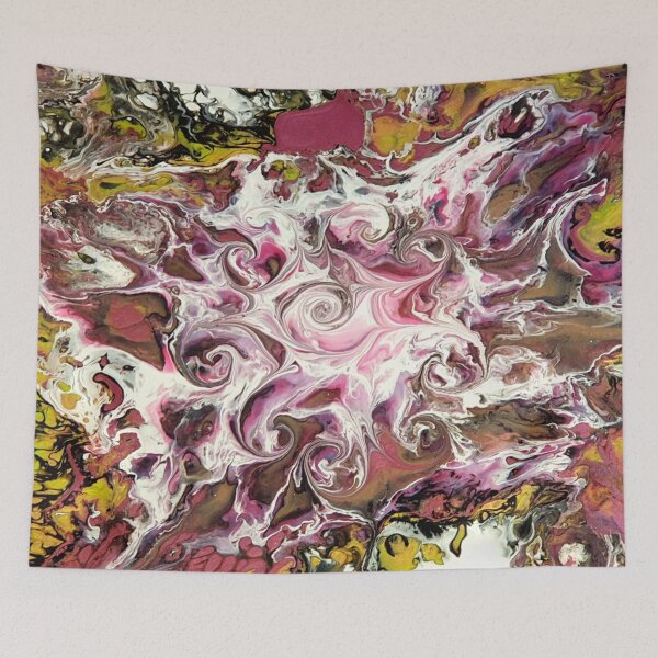 Item preview, Gold & Pink Bloom designed and sold by ArtandSoulFluidArt.