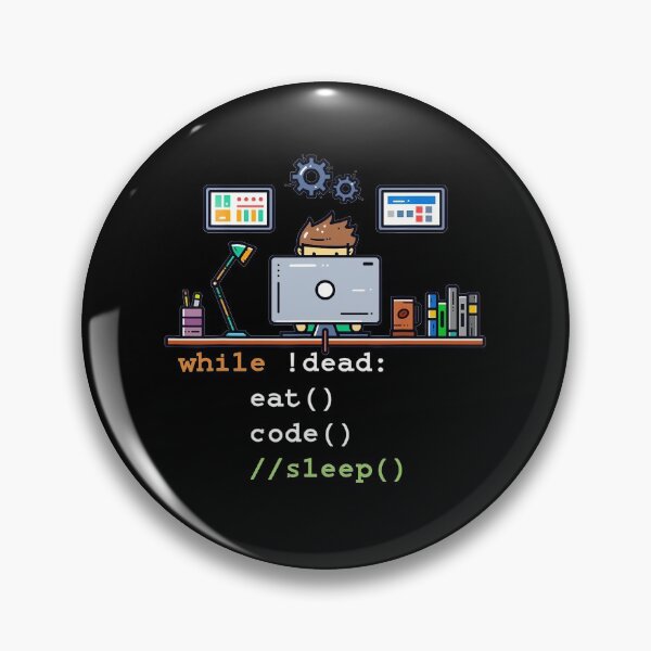 Item preview, Retro Computer Science Python Programmer Eat Code Sleep designed and sold by TNMankdesign.