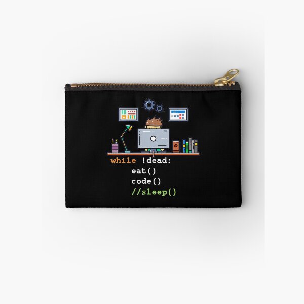 Item preview, Retro Computer Science Python Programmer Eat Code Sleep designed and sold by TNMankdesign.