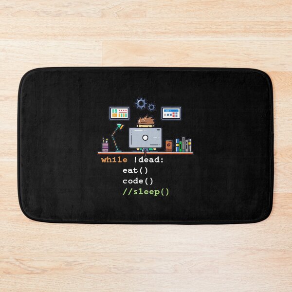 Item preview, Retro Computer Science Python Programmer Eat Code Sleep designed and sold by TNMankdesign.