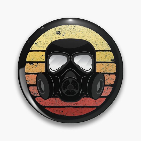 Item preview, Retro Sunset Gas Mask Survivalist Gift Doomsday Prepper Gear designed and sold by DynamicDesign.