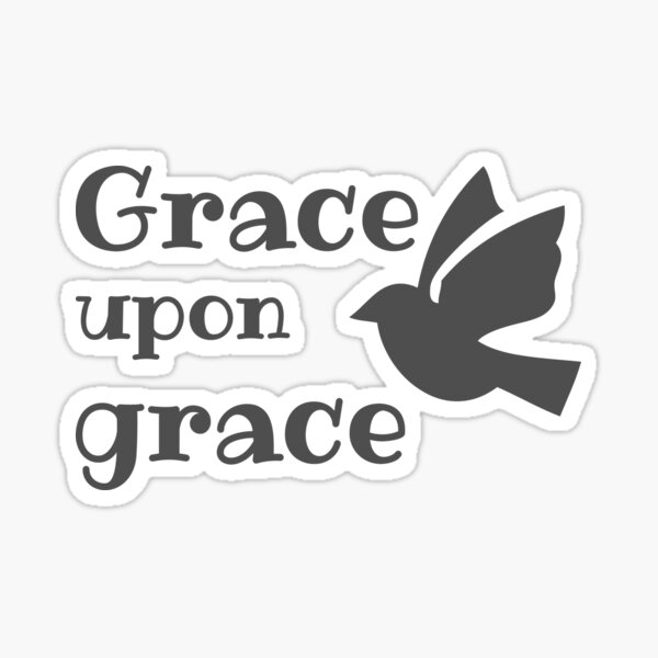 Item preview, Christian Design - Grace Upon Grace with Dove designed and sold by simplydesignart.