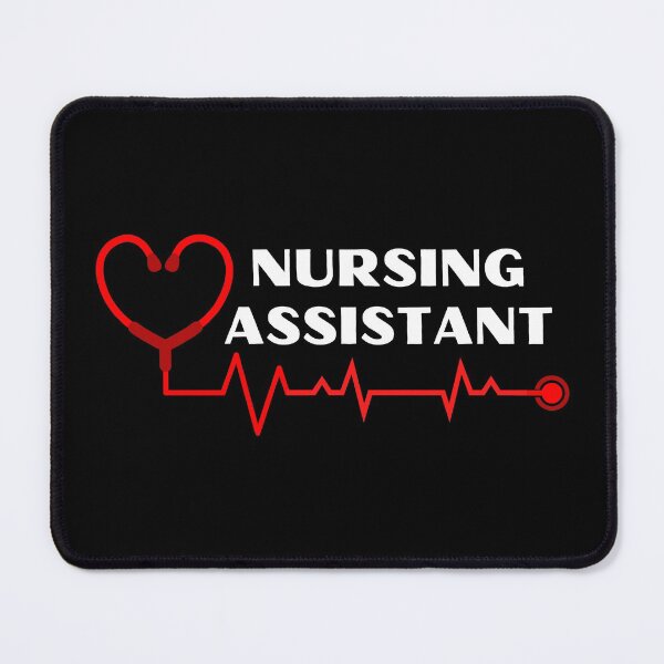 Item preview, Nursing Assistant with stethoscope heartbeat (white text)- CNA - certified nursing assistant designed and sold by CaitU.