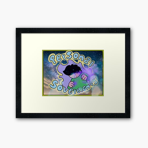 Vista previa del artículo con la obra «Soberano personal», diseñado y vendido por TheArtOfTomas.