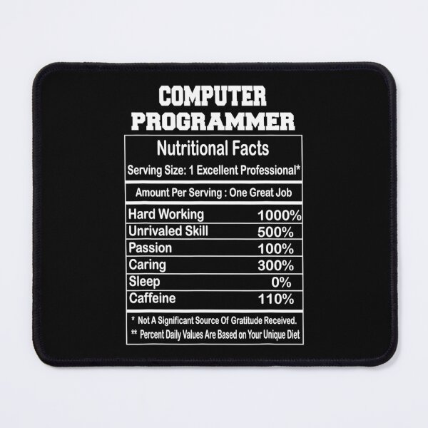 Item preview, Retro Funny Computer Programmer Nutritional Facts Gift designed and sold by LPDankdesign.