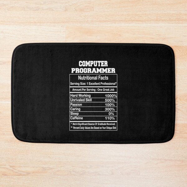 Item preview, Retro Funny Computer Programmer Nutritional Facts Gift designed and sold by LPDankdesign.