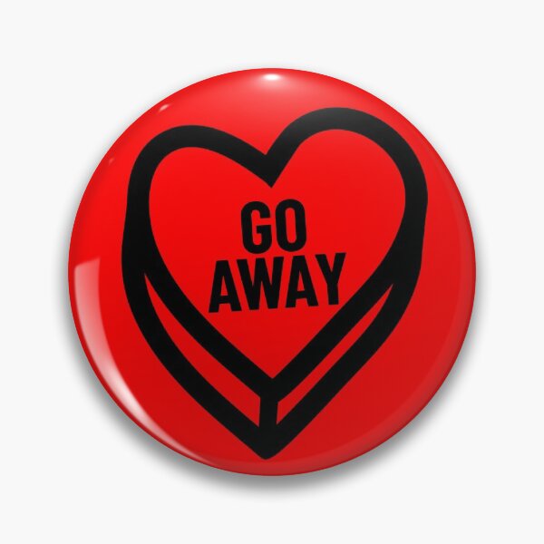 Artikelvorschau, Go Away Valentine Candy Heart Funny Anti Valentine's Go Away Gear entworfen und verkauft von DynamicDesign.