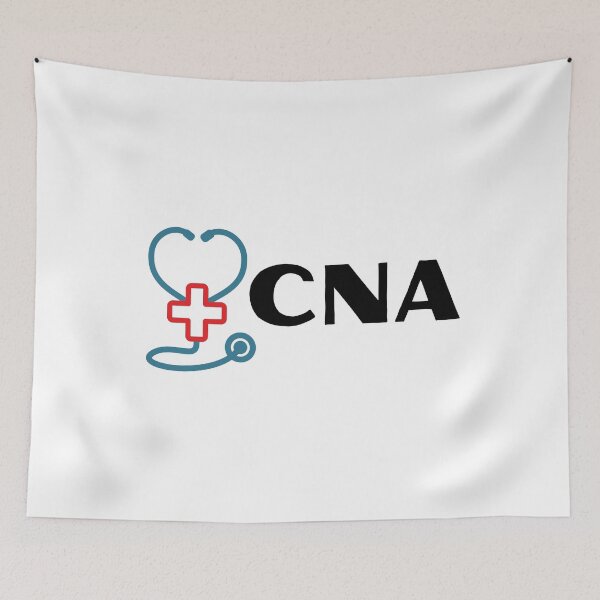 Item preview, CNA Nurse Assistant with stethoscope (black text)- CNA Certified Nurse Assistant designed and sold by CaitU.