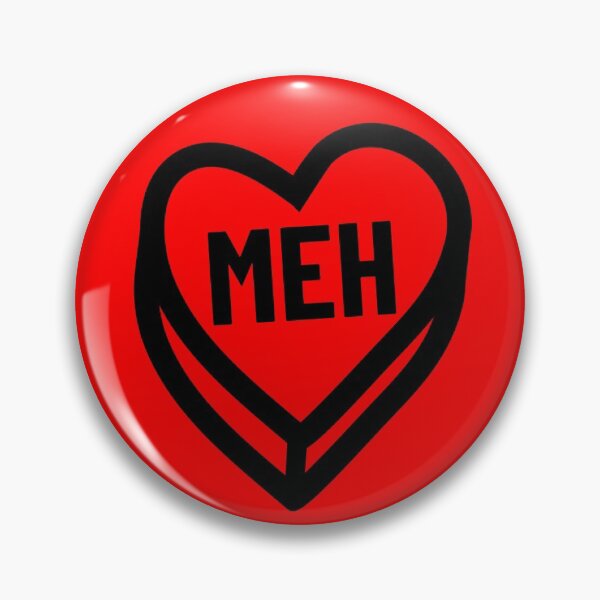 Artikelvorschau, Meh Valentine Candy Heart Funny Anti Valentine's Day Meh Gear entworfen und verkauft von DynamicDesign.