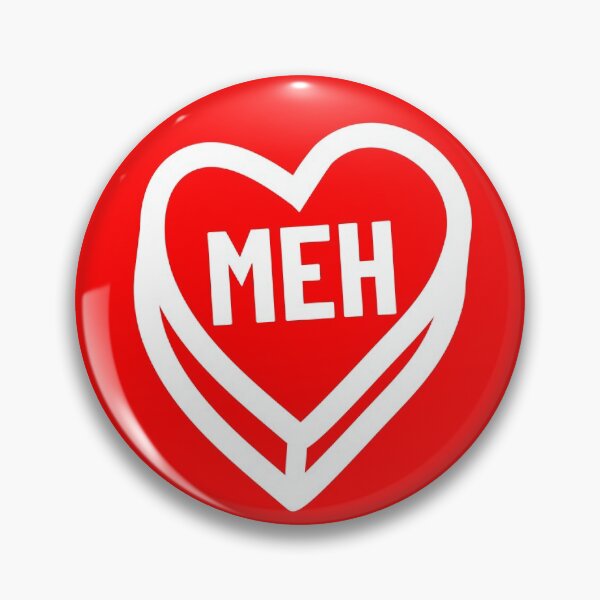 Artikelvorschau, Meh Valentine Candy Heart Funny Anti Valentine's Day Meh Gear entworfen und verkauft von DynamicDesign.