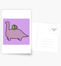 Kiwi Long Neck Dino Postcards