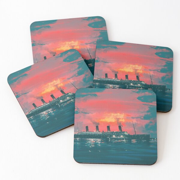 Item preview, Cherbourg - RMS Titanic painting - Art by Eliott Sontot designed and sold by Eliott Sontot.