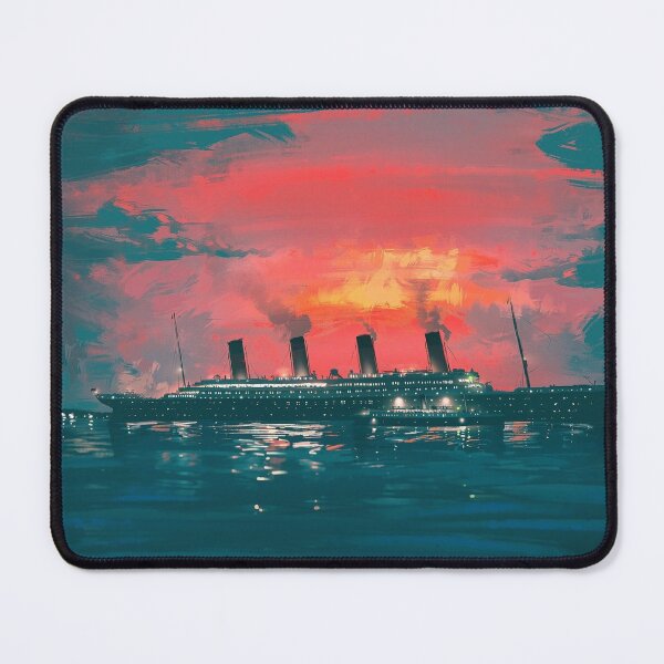 Item preview, Cherbourg - RMS Titanic painting - Art by Eliott Sontot designed and sold by Eliott Sontot.