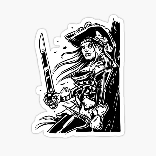 pirate-female-captain-sticker-for-sale-by-storymasters-redbubble