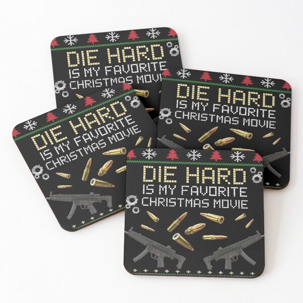 Item preview, DIE HARD - Ugly Christmas Sweater MP5 Bullet Action Gun Xmas Design - IS MY FAVORITE MOVIE! designed and sold by Frontoni.