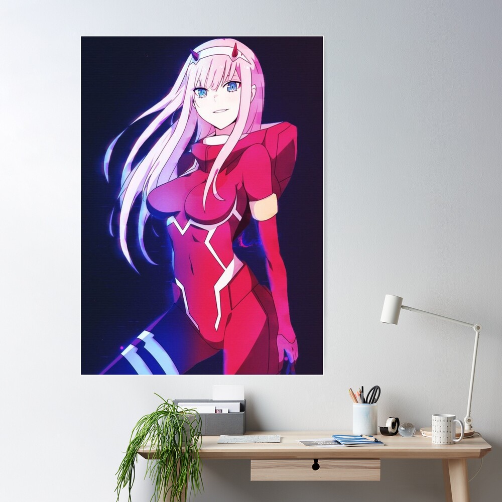 Zero two the anime girl  Poster for Sale by Yashdusane