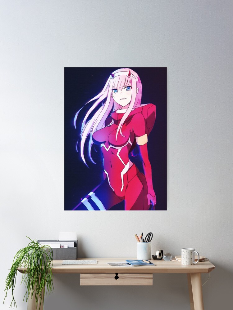 Zero two the anime girl  Poster for Sale by Yashdusane