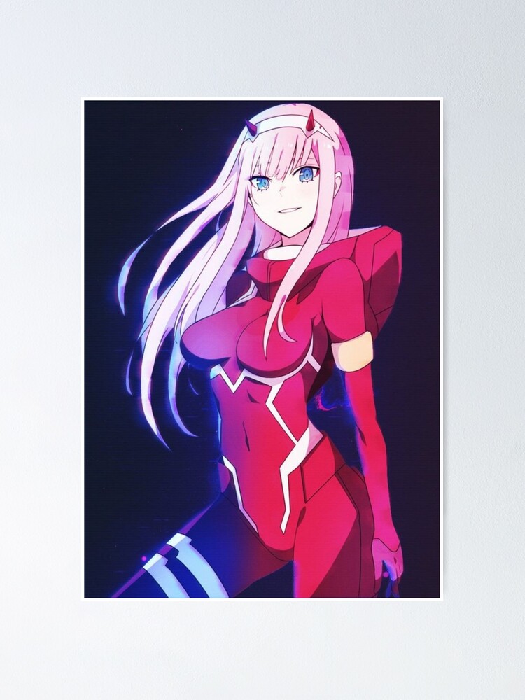 Zero two the anime girl  Poster for Sale by Yashdusane