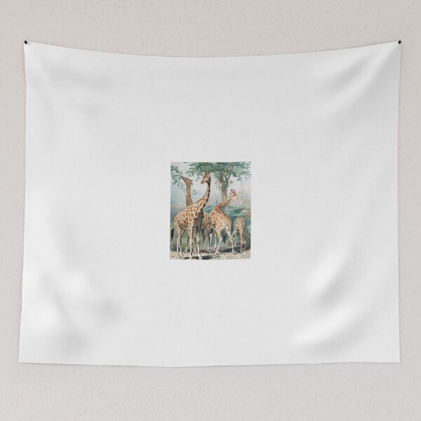 Item preview, Aesthetic Giraffes Art Print designed and sold by Eva Vincent.