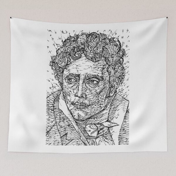 Item preview, ARTHUR SCHOPENHAUER ink portrait .2 designed and sold by lautir.