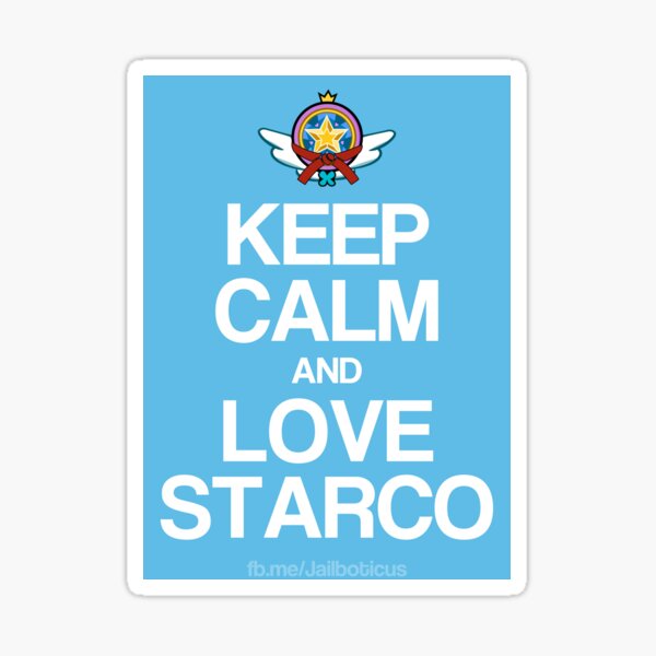 Keep Calm and Love Starco Sticker