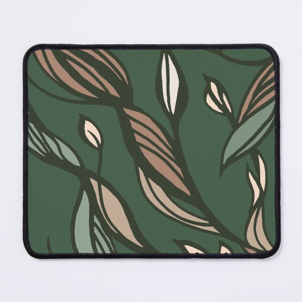 Item preview, Elegant  Dark Green Abstract Leaves tattoo designed and sold by jeanyun48.