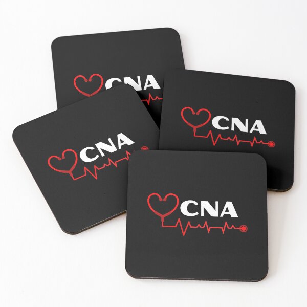 Item preview, CNA Nurse Assistant with stethoscope heartbeat (white text)- CNA Certified Nurse Assistant designed and sold by CaitU.