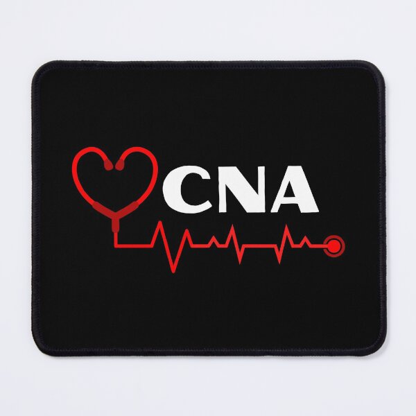Item preview, CNA Nurse Assistant with stethoscope heartbeat (white text)- CNA Certified Nurse Assistant designed and sold by CaitU.