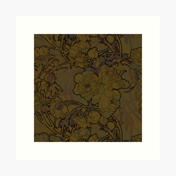 Aperçu de l'œuvre alphonse mucha - fleurs créée et vendue par kinsley45.