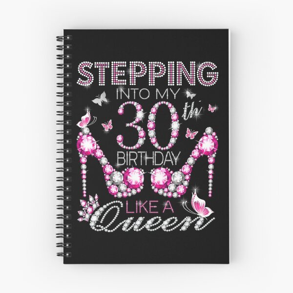 Item preview, Stepping Into My 30th Birthday Like A queen  30th birthday Gift Birthday boss Stepping Into My Birthday gift Like A Boss designed and sold by jojocat90.